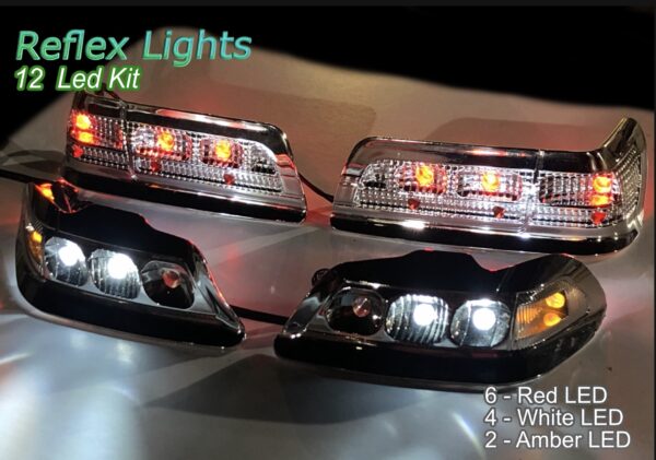 Reflex LED Light Kit for 1/10 R/C Car (12 LED KIT) - 700200 700300 700400 700401