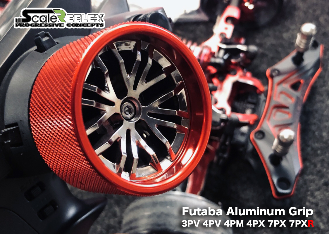 BILLET ALUMINUM (RED) STEERING GRIP FOR FUTABA 3PV 4PM 4PV BILLET ALUMINUM (RED) STEERING GRIP FOR FUTABA 3PV 4PM 4PV