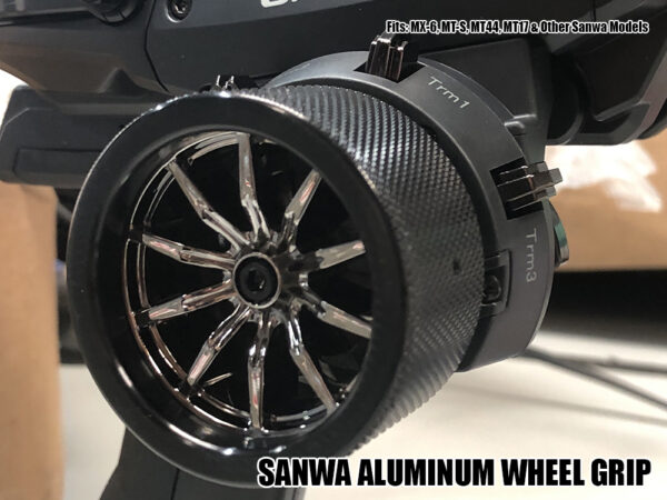 BILLET ALUMINUM (BLACK) STEERING GRIP FOR SANWA MX6 MTS MT44 M17 861100