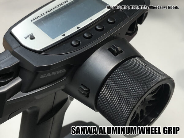 BILLET ALUMINUM (BLACK) STEERING GRIP FOR SANWA MX6 MTS MT44 M17 861100 - Image 4