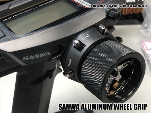 BILLET ALUMINUM (BLACK) STEERING GRIP FOR SANWA MX6 MTS MT44 M17 861100 - Image 3