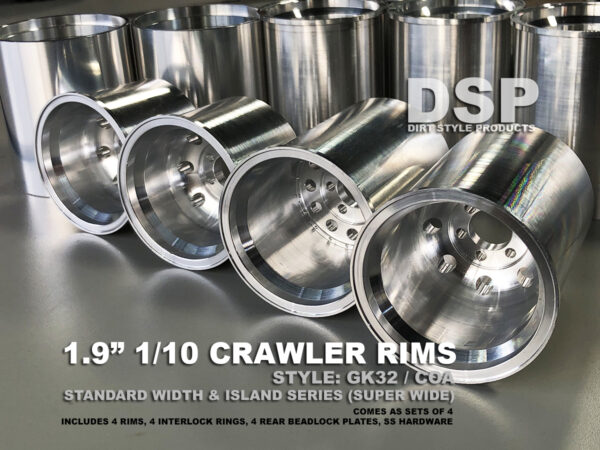 DSP – 1.9″ CRAWLER RIMS – COA GK32 STANDARD AND ISLAND SERIES INTERNAL BEADLOCK WHEELS