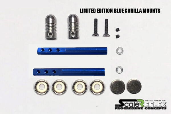 Gorilla Mounts - BLUE Premium Stealth Mount Kit 1/10 R/C Car - 888130