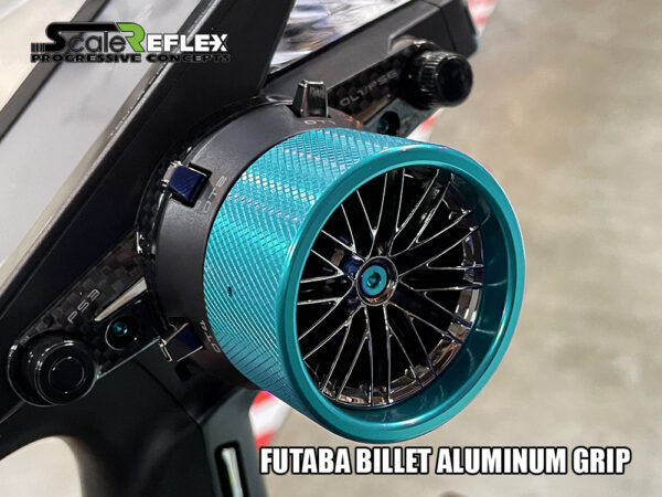 BILLET ALUMINUM (TEAL) STEERING GRIP FOR FUTABA 3PV 4PM 4PV 4PX 7PX 7PXR 862510