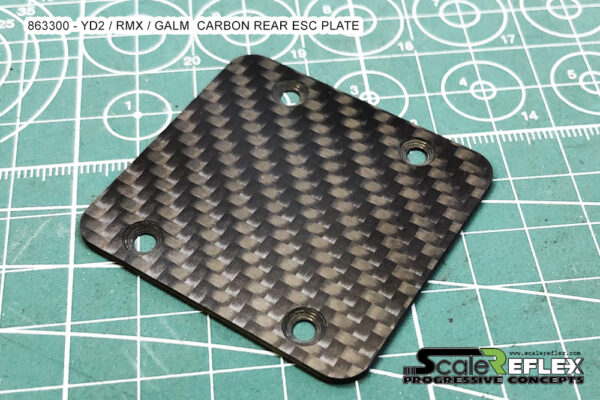 YD2 / RMX / GALM CARBON REAR ESC PLATE [SCALE REFLEX] 863300