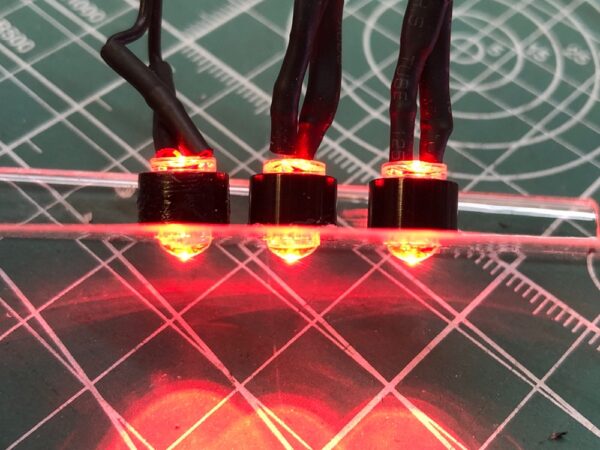 5mm ALUMINUM LED HOLDERS LIGHT BUCKETS (for lean, abs, 3d print) - 750100