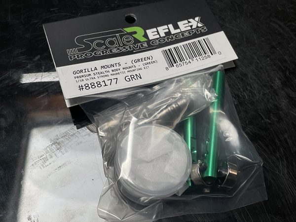 Gorilla Mounts - GREEN Premium Stealth Mount Kit 1/10 R/C Car - 888177