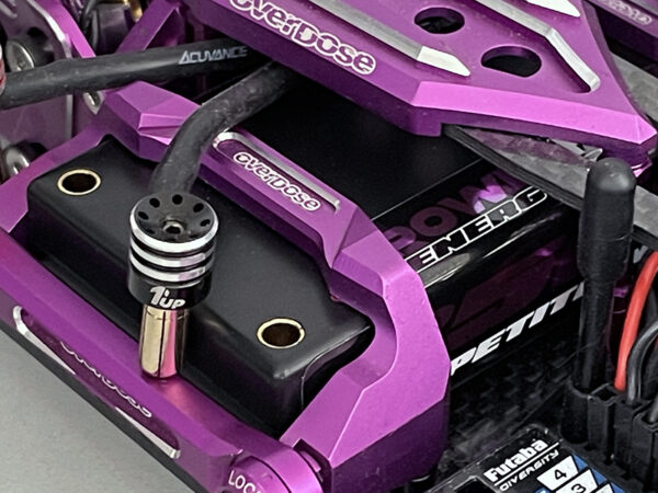 PURPLE - REFLEX SHORTY LIPO 7.4v 2S 3500mah 100C Lipo Battery (w Cable 4.0mm Bullet to Deans) – 136g / 18.5mm Thick - Image 3