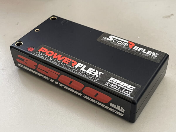 RED - REFLEX SHORTY LIPO 7.4v 2S 3500mah 100C Lipo Battery (w Cable 4.0mm Bullet to Deans) – 136g / 18.5mm Thick