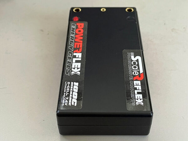 RED - REFLEX SHORTY LIPO 7.4v 2S 3500mah 100C Lipo Battery (w Cable 4.0mm Bullet to Deans) – 136g / 18.5mm Thick - Image 4
