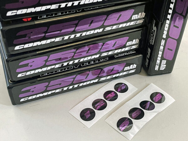 PURPLE - REFLEX SHORTY LIPO 7.4v 2S 3500mah 100C Lipo Battery (w Cable 4.0mm Bullet to Deans) – 136g / 18.5mm Thick - Image 5