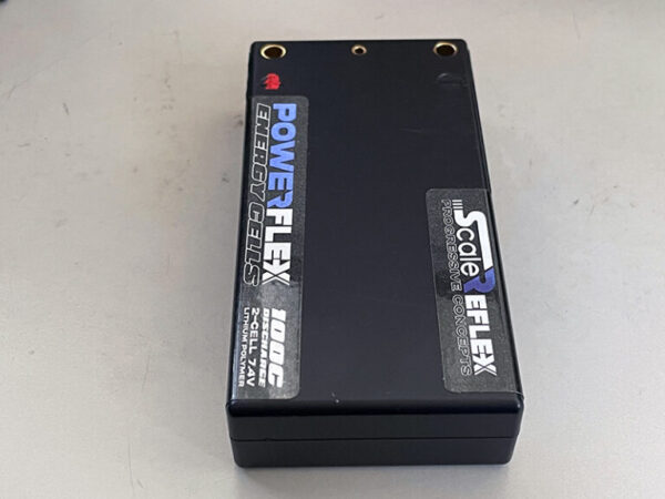 BLUE - REFLEX SHORTY LIPO 7.4v 2S 3500mah 100C Lipo Battery (w Cable 4.0mm Bullet to Deans) – 136g / 18.5mm Thick - Image 4