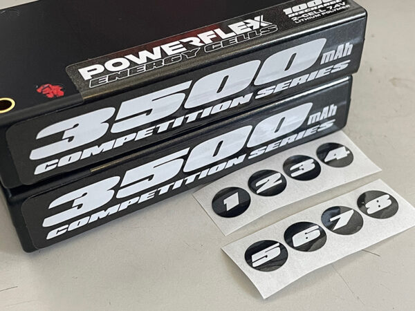 WHITE - REFLEX SHORTY LIPO 7.4v 2S 3500mah 100C Lipo Battery (w Cable 4.0mm Bullet to Deans) – 136g / 18.5mm Thick - Image 5