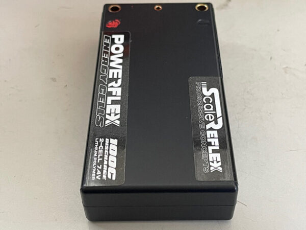 WHITE - REFLEX SHORTY LIPO 7.4v 2S 3500mah 100C Lipo Battery (w Cable 4.0mm Bullet to Deans) – 136g / 18.5mm Thick - Image 3