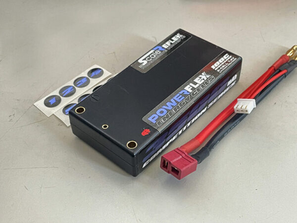 BLUE - REFLEX SHORTY LIPO 7.4v 2S 3500mah 100C Lipo Battery (w Cable 4.0mm Bullet to Deans) – 136g / 18.5mm Thick - Image 5