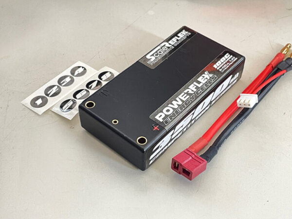 WHITE - REFLEX SHORTY LIPO 7.4v 2S 3500mah 100C Lipo Battery (w Cable 4.0mm Bullet to Deans) – 136g / 18.5mm Thick - Image 4