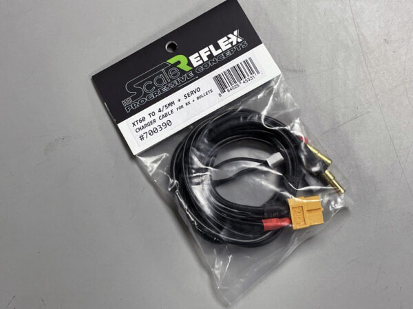 Reflex Charger Cable - XT60 to 4mm / 5mm Bullets and Receiver 700390
