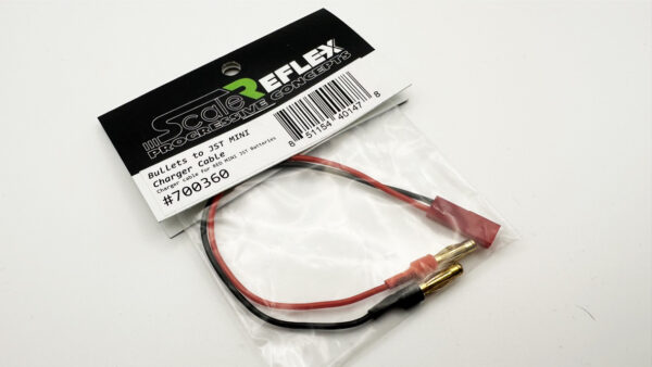 Bullets to JST(RED MINI) Charger Cable (4mm BULLET) - 700360