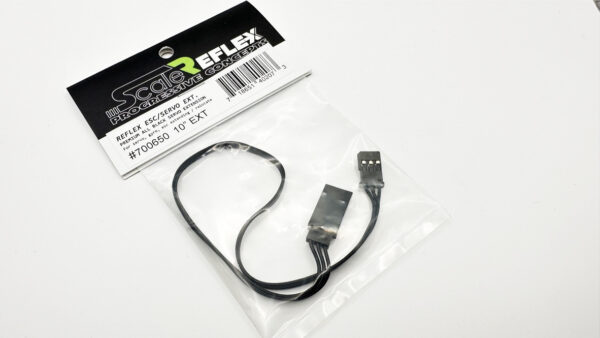 Reflex TRIPLE BLACK SERVO ESC EXTENSION CABLE (120mm / 150mm / 180mm / 250mm) - Servo ESC Wire [Scale Reflex] 700645 700650 700665 700675 - Image 4