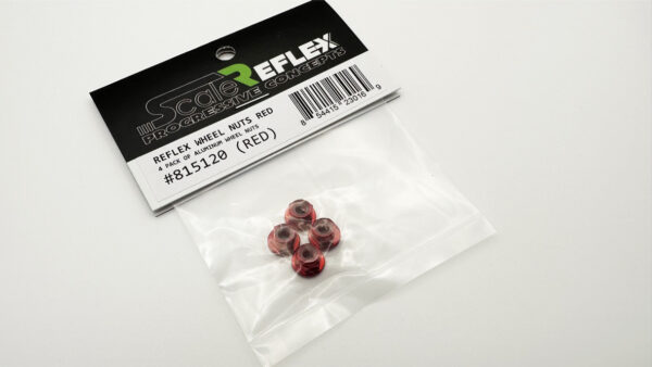 4MM RED WHEEL NUTS LUG NUT NYLON INSERT (NYLOCK) - 815120