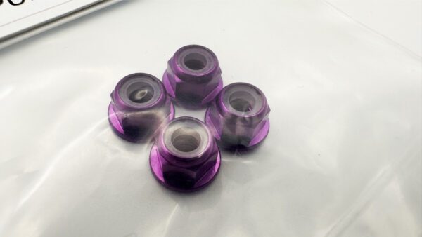 4MM PURPLE WHEEL NUTS LUG NUT NYLON INSERT (NYLOCK) - 815130 - Image 2
