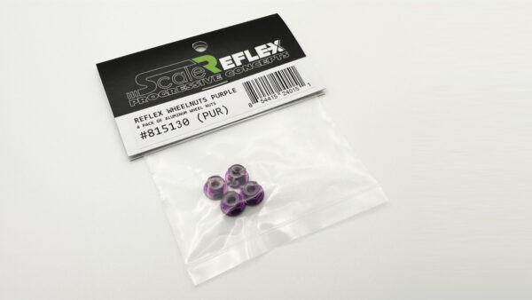 4MM PURPLE WHEEL NUTS LUG NUT NYLON INSERT (NYLOCK) - 815130