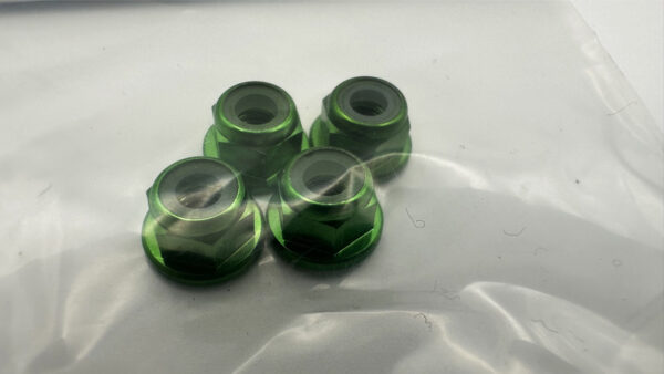 4MM LIME GREEN WHEEL NUTS LUG NUT NYLON INSERT (NYLOCK) - 815131 - Image 3