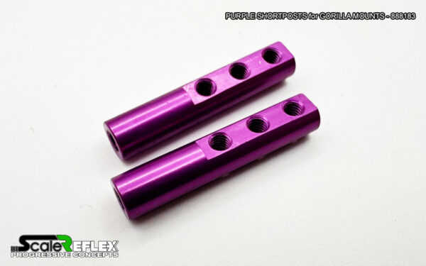 SHORT POSTS for GORILLA MOUNTS (2-Pack) - PURPLE RED BLACK - 888183 888182 888181 - Image 5
