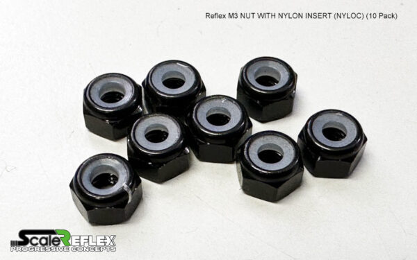 M3 NUTS (NYLOCK) - Aluminum (10-Pack) RED PURPLE BLACK - 814100 814120 814130 - Image 9