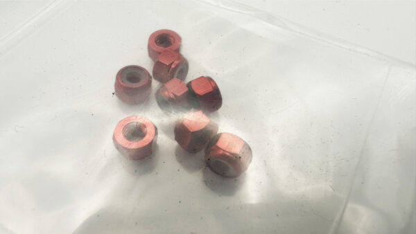 M3 NUTS (NYLOCK) - Aluminum (10-Pack) RED PURPLE BLACK - 814100 814120 814130 - Image 6