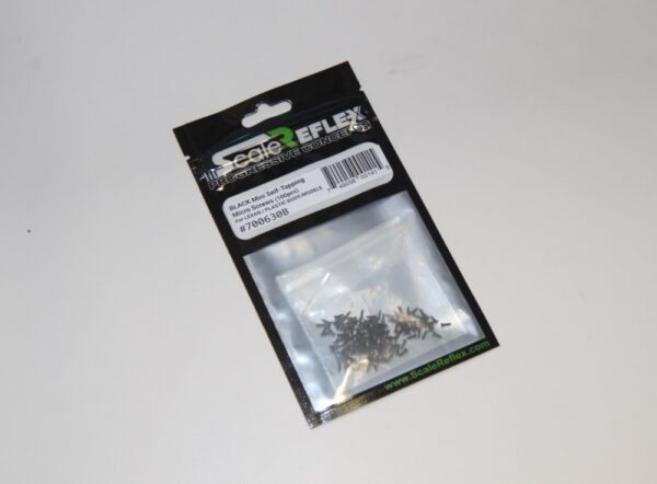 SILVER / BLACK Mini Self Tapping Lexan Body Micro Screws (100pcs) - 700630S 700630B - Image 4