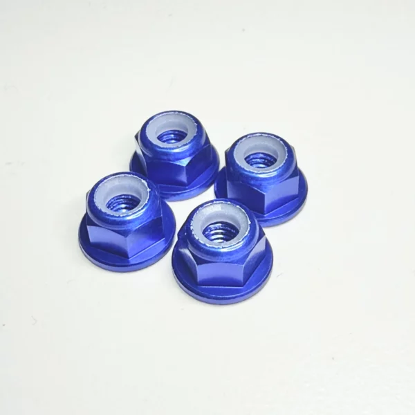 4MM BLUE WHEEL NUTS LUG NUT NYLON INSERT (NYLOCK) - 815133
